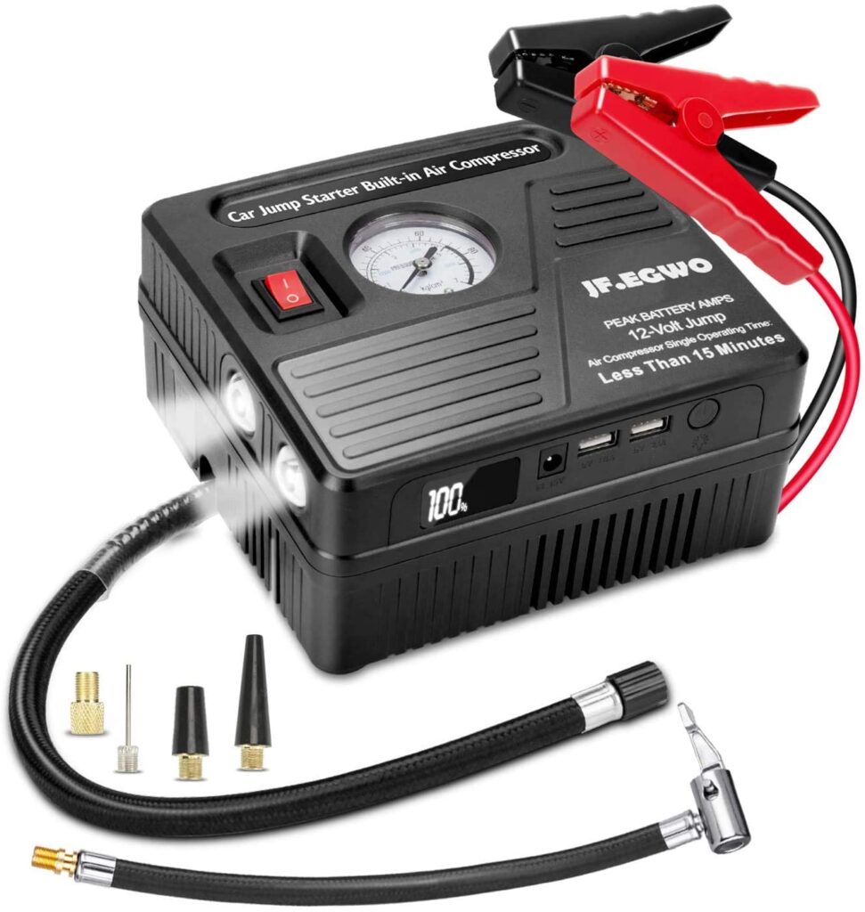 Top 10 Best Portable Jump Starter with Air Compressor 2021 Generators